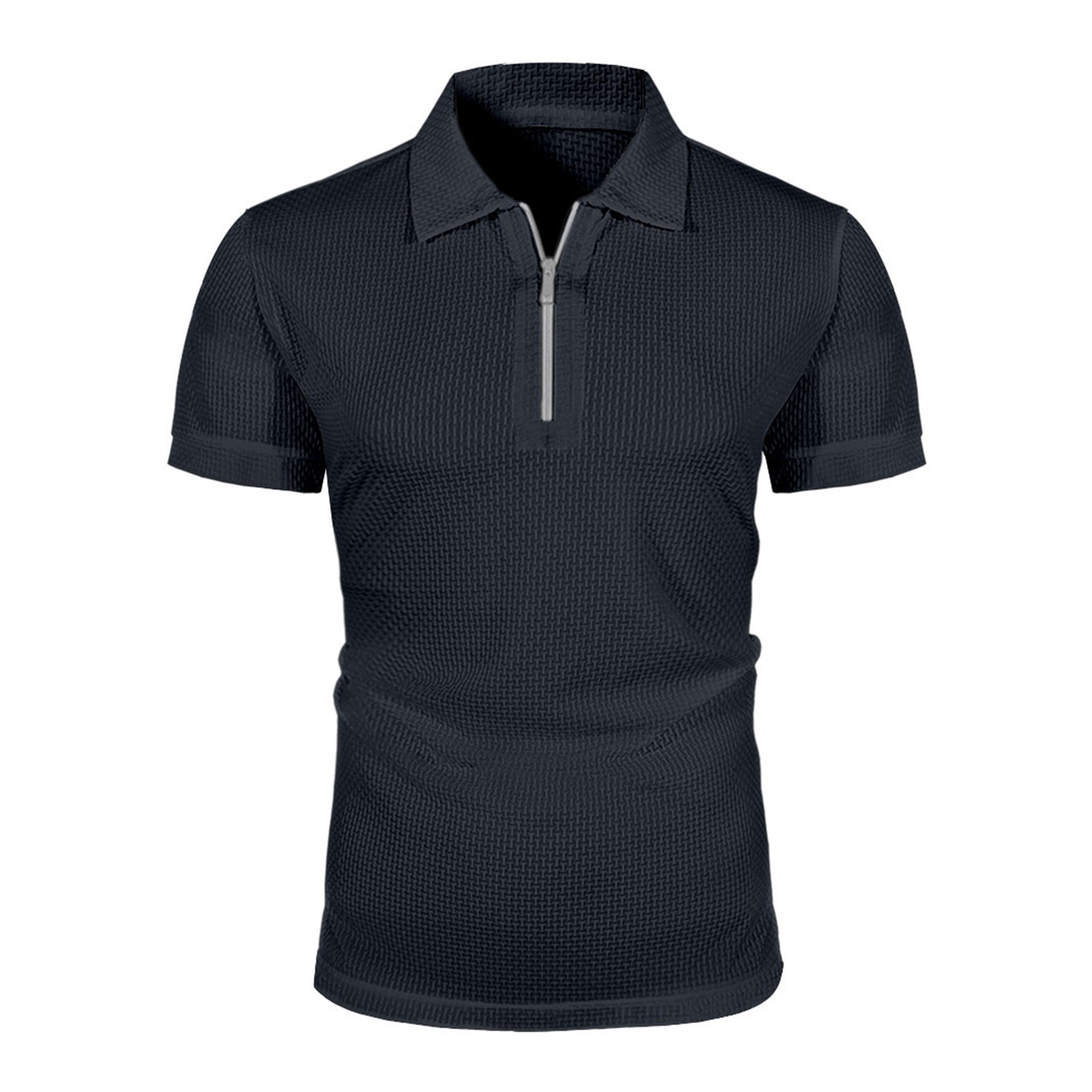 thumbnail image 4 of Camisetas casuales de manga corta para hombre: cuello redondo, mezcla ligera y suave, transpirables para el confort diario en verano., 4 of 7